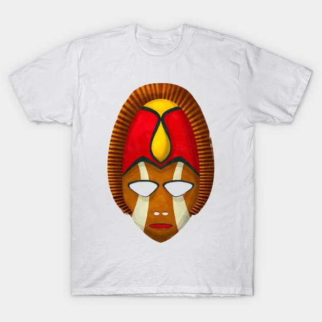 Watercolor tribal mask T-Shirt by lirch